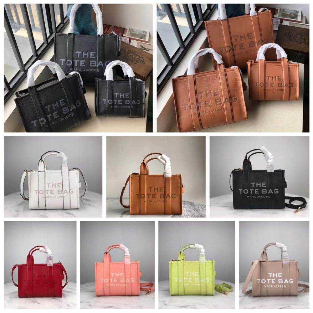 

Original Quality Tote Bag Marc's Jacob Designer Bags Woman's Handbag Latest Leather Cowhide Crossbody Shopping One Shoulder Messenger Bags, 7-medium size:33 x 15 x 27 cm