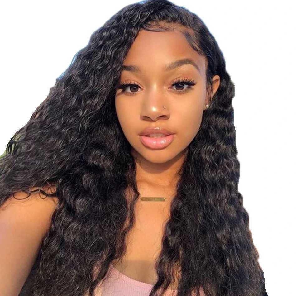 

Headwear Accessories 13X6 Deep Wave Transparent Frontal Raw Cambodian Hair s Cheveux Naturels Perruqu Gluels Hd Lace Wig, 13x4 deep natural color