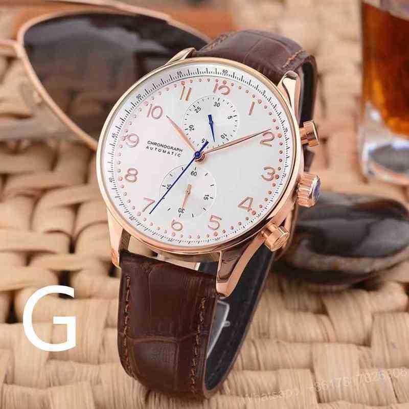 

Sapphire Watch Leather Men Watches Gold Automatic Bronw Blue Mechanical Stainless Steel Self Glass Sport Wind Rose T3h4