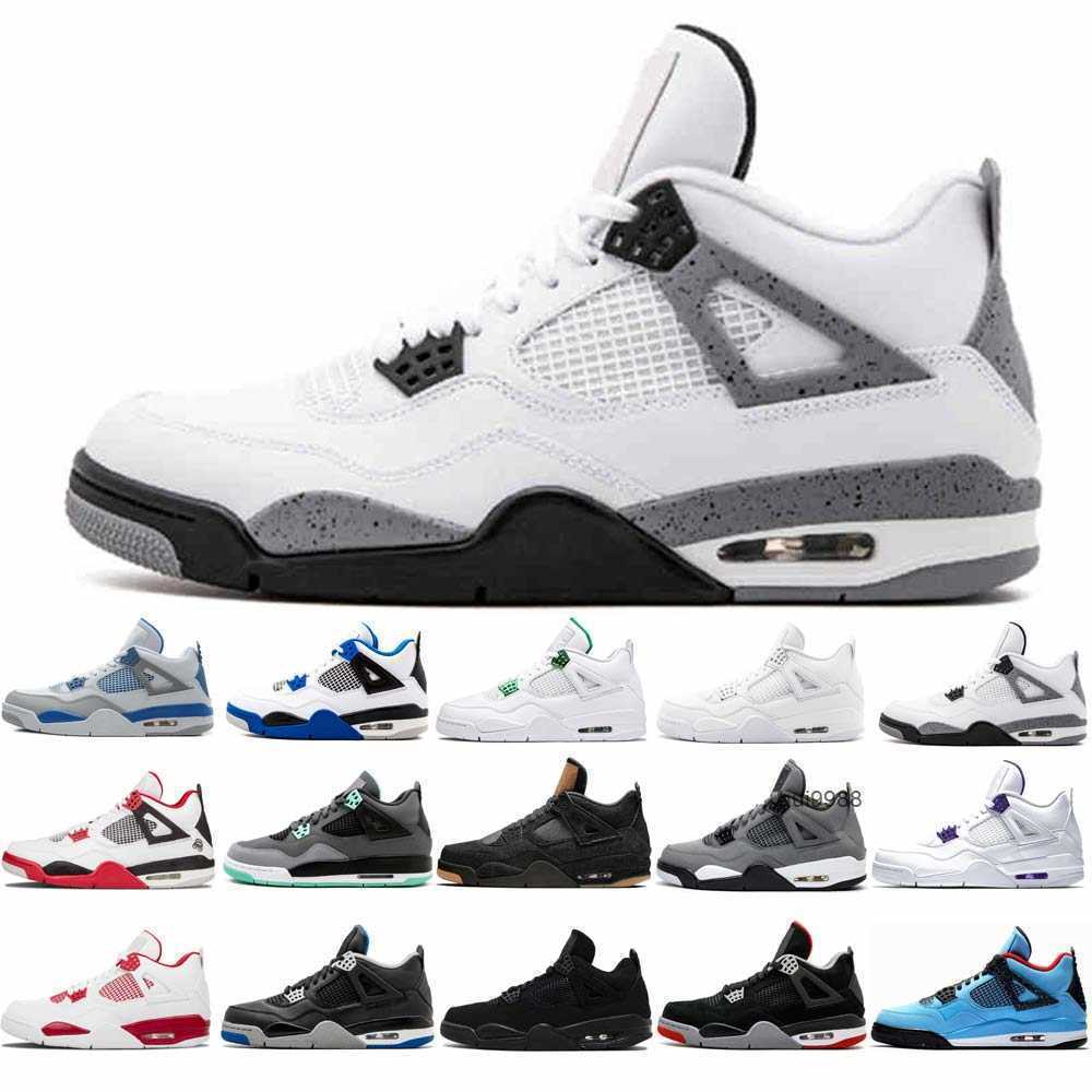 

2023 White Oreo Sail Guava Ice 4 Basketball Shoes Men 4s University Blue Lava Taupe Haze Cement Citron Black Cat Metallic Fear Pack Bred Cool OG designer shoes