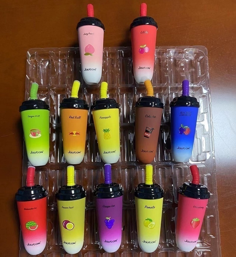 

Jolycon Mini Cup electronic cigarettes 5500 Puffs 15ml Pre-filled Disposable Vape Mesh Coil Max Cup 650mAh Rechargeable Device vs puff 2800 800 1600 1500