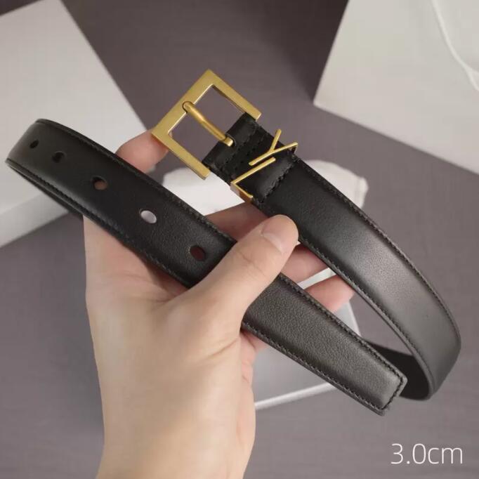 

Belt for Women Genuine Leather 3cm Width Quality High Men Designer Belts S Buckle cnosme Womens Waistband Cintura Ceintures D2108261L