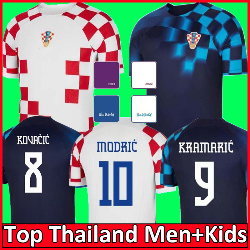 

2022 CROATIA soccer jerseys MODRIC Croatian Croats national team MANDZUKIC PERISIC Croacia football shirt KOVACIC Rakitic Men Kids Kit uniforms Camiseta de Futbol, Home