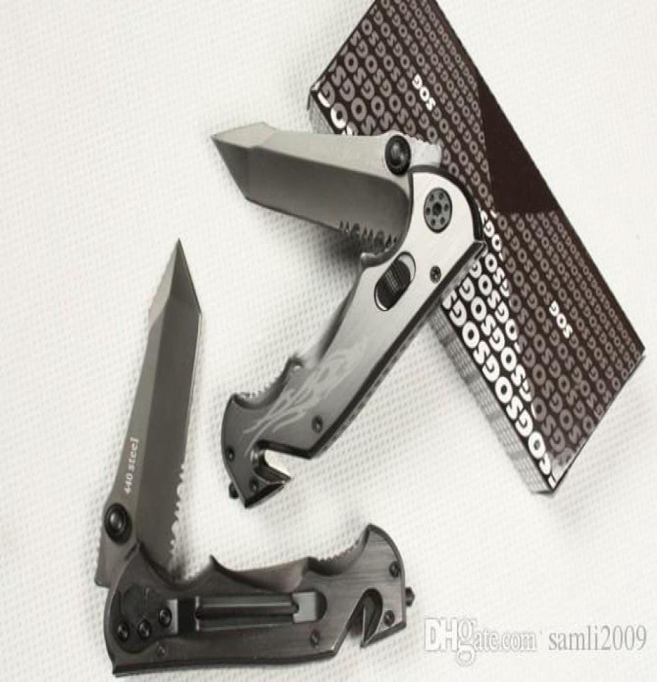 

Drop SOG Phantom Firebird Small Size Folding Pocket Knife 440C Blade 56HRC Camping Survival Knife Knives Tools2774269