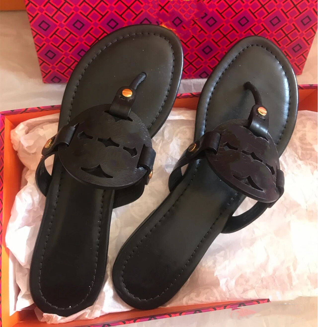 

Brand Women Slippers Luxurys Sandals Flip Flops Floral Brocade Genuine Leather Slides Men Shoes Summer Black Matte Beach Loafers Size 34-43 with Dust Bag, Green shiny