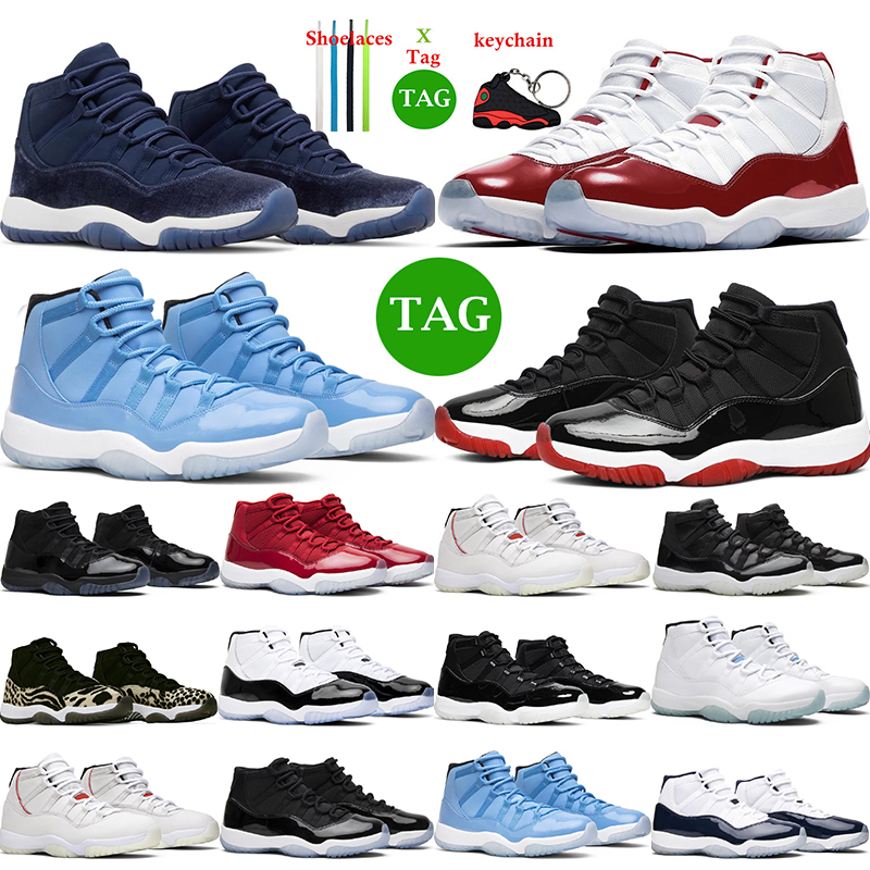 

2023 Cherry 11 men basketball shoes Midnight Navy Velvet jumpman 11s Bred Cool Grey Cap And Gown j11 womens mens trainers sports sneakers tennis outdoor