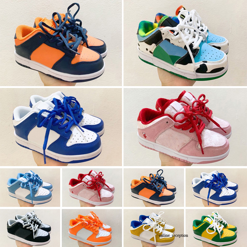 

Kids Running Sneakers Boys and Girls Designer Shoes 2023 Dunks Platform Child Sports Children Chaussures Teenage Thick Soled Youth 26-35, 1:1