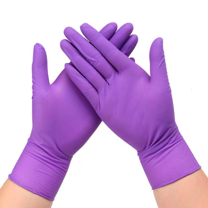 

Cleaning Gloves Nitrile 50100PCS Pink Purple PowderFree Allergy Free Disposable Rubber Hand Work Mechanic Kitchen Beauty 221128
