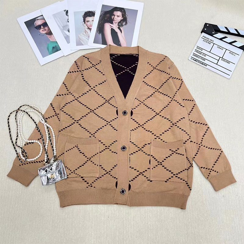 

Designer Autumn Winter Sweaters Men Women V-Neck Knitted Cardigan Fashion Sweater Warm Coat, G1