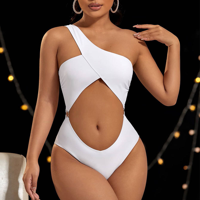 Maillot de bain pour femme découpé une pièce ensemble de maillot de bain pour femme XL tenues de plage brésiliennes pour femmes maillot de plage