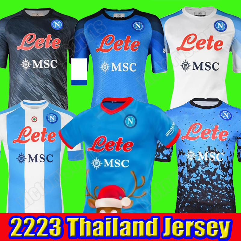 

Maradona 22 23 Napoli soccer jerseys Naples football shirt Christmas 2022 2023 ZIELINSKI KOULIBALY camiseta de futbol INSIGNE maillot foot MERTENS camisa OSIMHEN, 2223 speciale blue