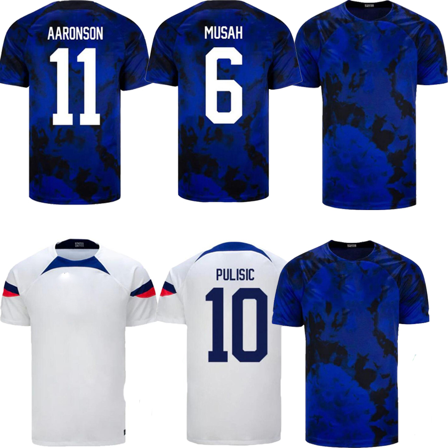 

2022 PULISIC MCKENNIE Soccer Jersey ERTZ ALTIDORE PRESS WOOD MORGAN LLOYD 22 23 America Football Shirt United States Camisetas USAs USMNT LLETGET MEN Uniform, White