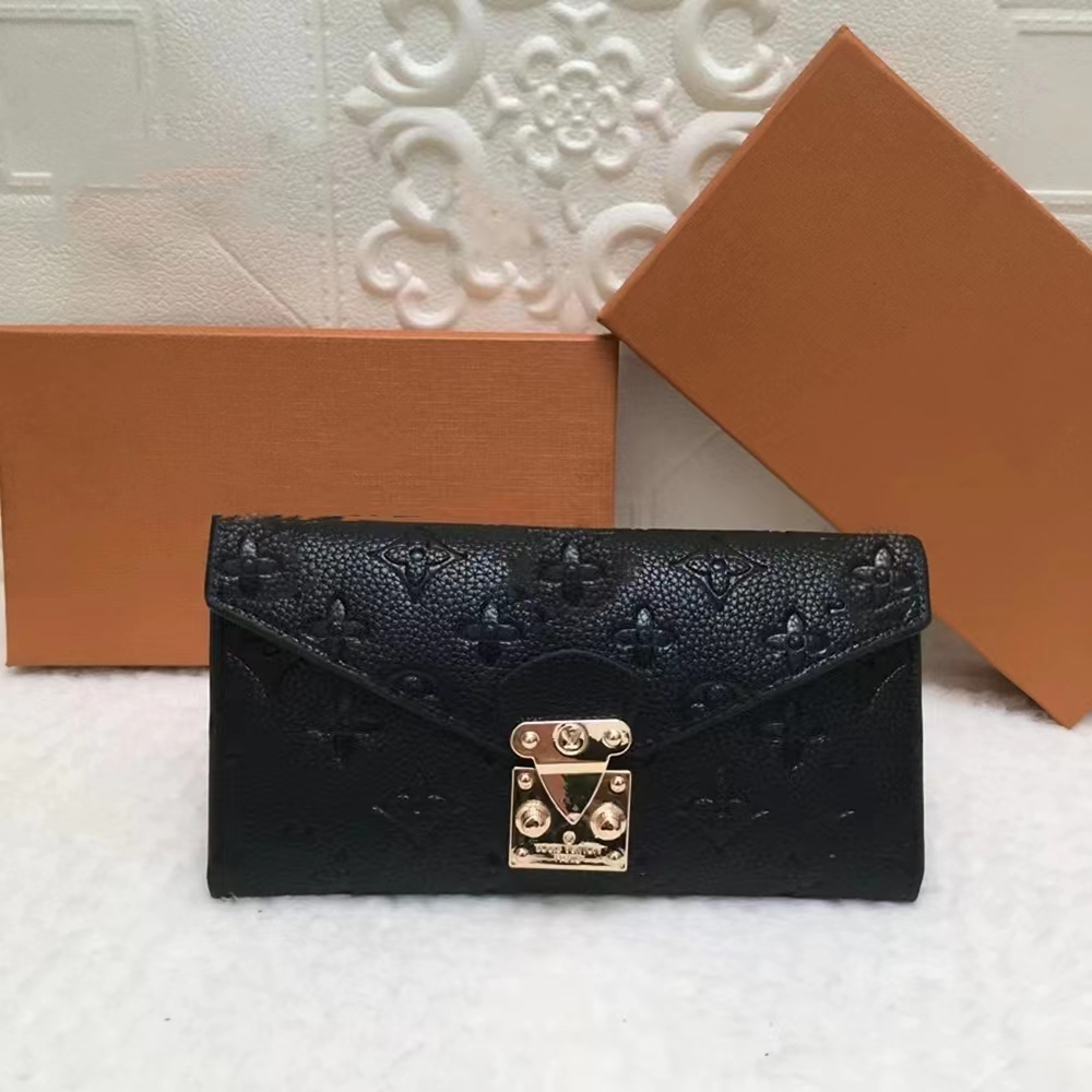 

Fashion Designer wallet luxurys Mens Women Wallets leather bags High Quality Classic Flowers coin Purse Plaid card holder clutch handbags YSLity louiseity LVS, Fast shipping