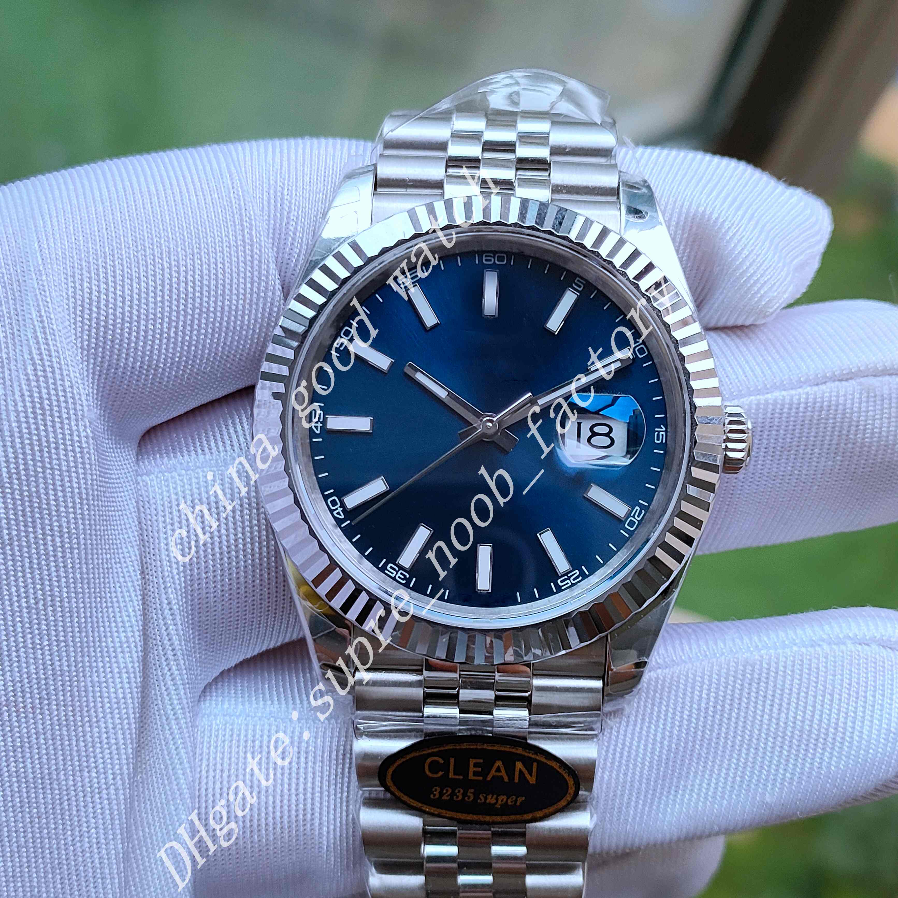 

Menes Watch CleanF 41mm Cal.3235 Automatic Movement Blue Grey Dial Date Men 904L Steel Sapphire Waterproof Super Luminous Clean Wristwatches Original Box, Original box certificate
