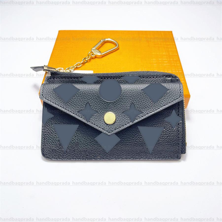 

High quality Luxurys Designers zipper Wallets card holder M69431 RECTO VERSO Key Pouch cards Pochette coins men Genuine Wallet lea316N, Carton