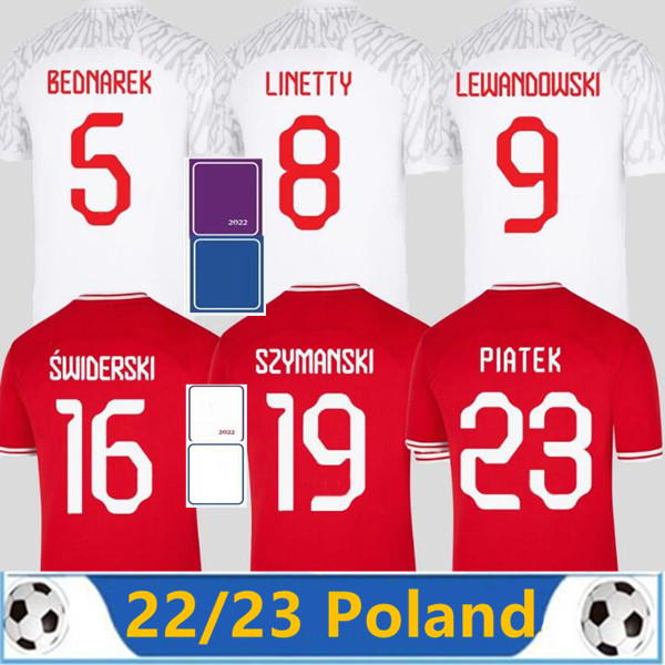 

2022 POLAND Soccer Jerseys LEWANDOWSKI MILIK men kids kit home away jersey 22 23national team ZIELINSKI youth children PISZCZEK Jerseys GROSICKI, White