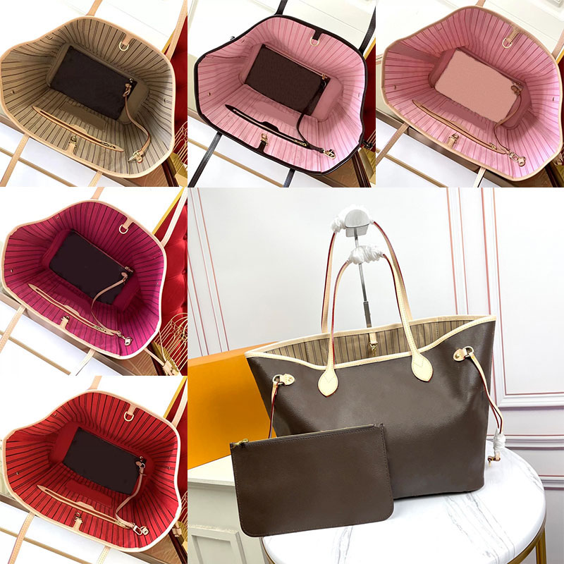 

Designer Tote Bags Shoulder Never Fashion Lady Womens Handbags Leather Women Purses Wallet Purse Female Neverfulls MM GM Bag, #1