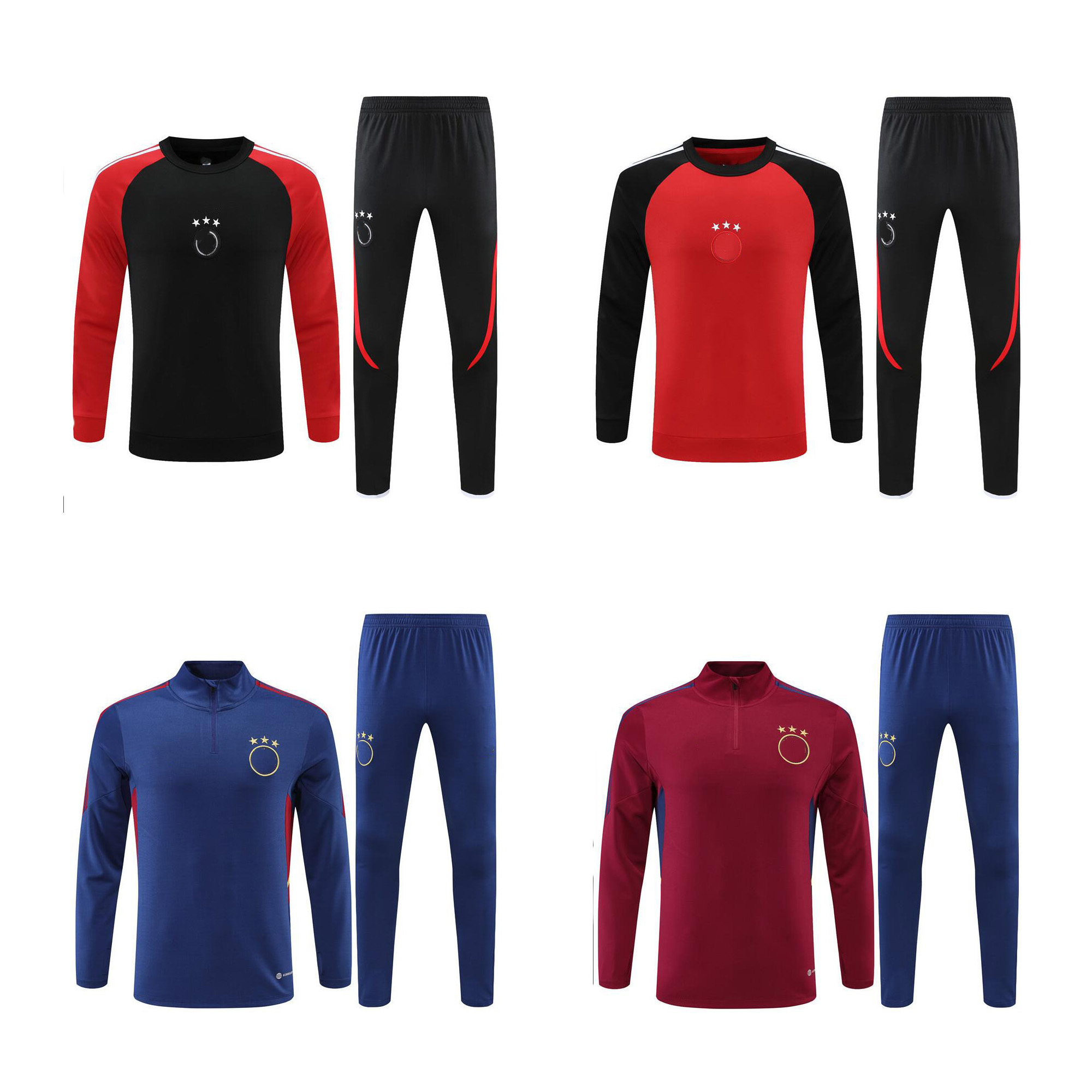 

TADIC 21 22 23 AJAXS tracksuit Soccer Jerseys BASSEY BERGHUIS Third black Kit BLIND KLAASSEN TAYLOR 2022 2023 training jacket Football Shirts Man and kids kit, Blue