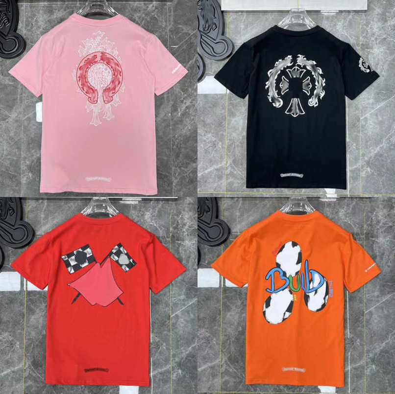 

Men's Fashion Luxury t Shirt Brand Tops Tees Men Women Sanskrit Letter Short Sleeve Horseshoe Couple T-shirts Designer Polos Tshirts Cross Unisex Tee Shirts Tw36, 17