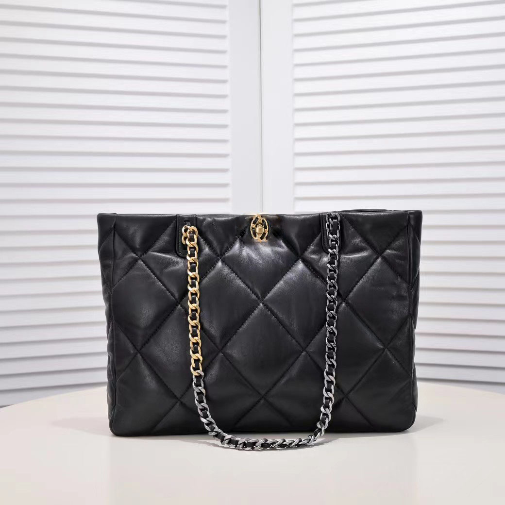 

Fashion designer handbag channel women shoulder Bags Black leather shopping bag gold silver chain Sheepskin underarm bag lady envelope purse, Grey
