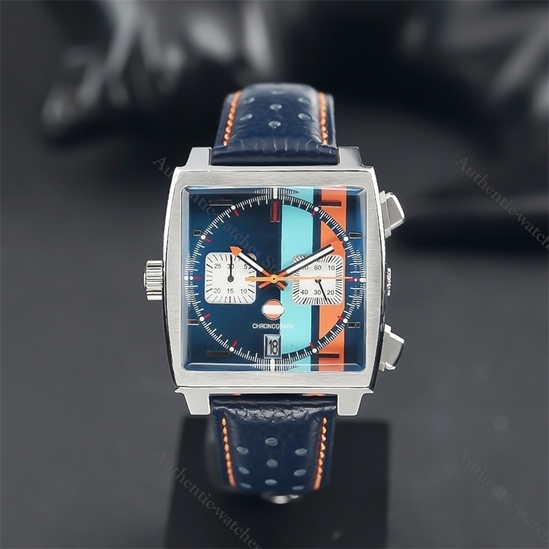 

Wristwatches Top Brand Men s Quartz Gulf Racing Edition Watch Wristwatch Luxury Blue Dial relogios masculinos 221128, Tcv0052