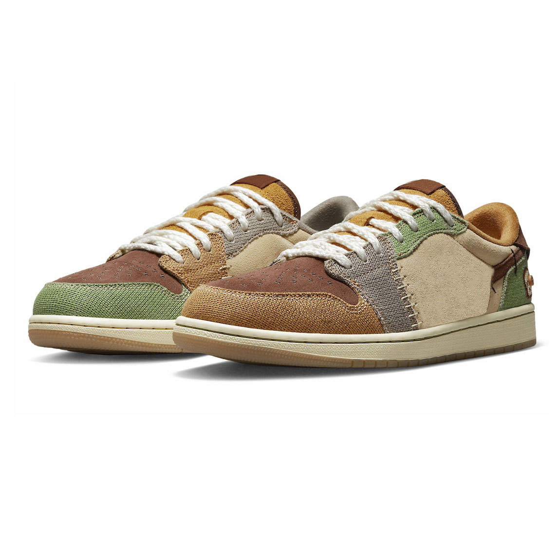 

Zion Williamson x 1 Voodoo Mens basketball shoes Low OG Flax Muslin Fauna Brown Oil Green Sesame Moon Fossil women Men trainers sports sneakers DZ7292-200