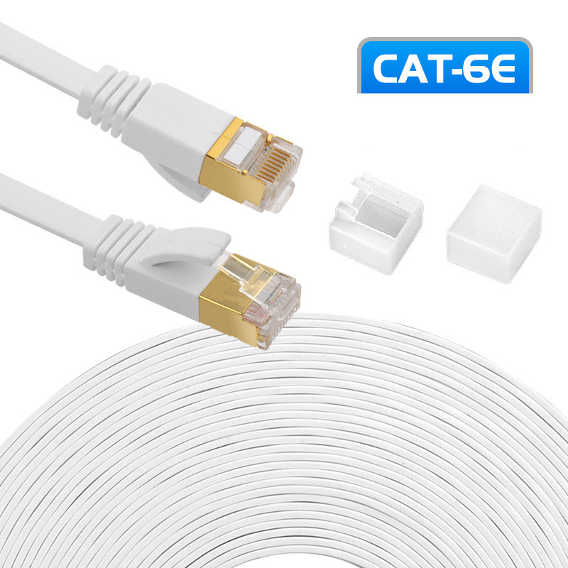 

Cat 6 Ethernet Cable Cat6 Cables Flat Internet Network RJ45 Lan Patch Cords