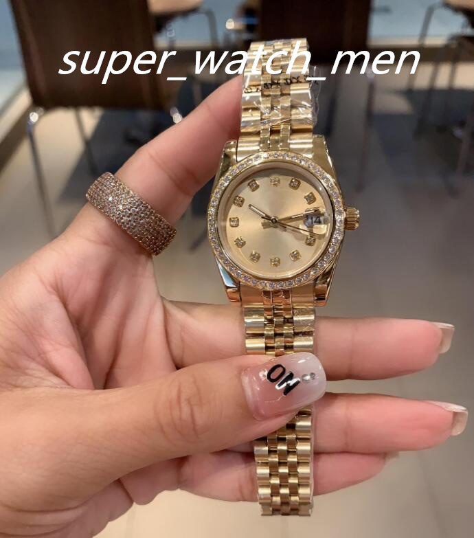 

Fashion Women's Watch 26mm Automatic Mechanical Jubilee Stainless Steel Women Watches 2813 Movement Woman Diamond Bezel Lady Ladies Wristwatches, Custom waterproofing