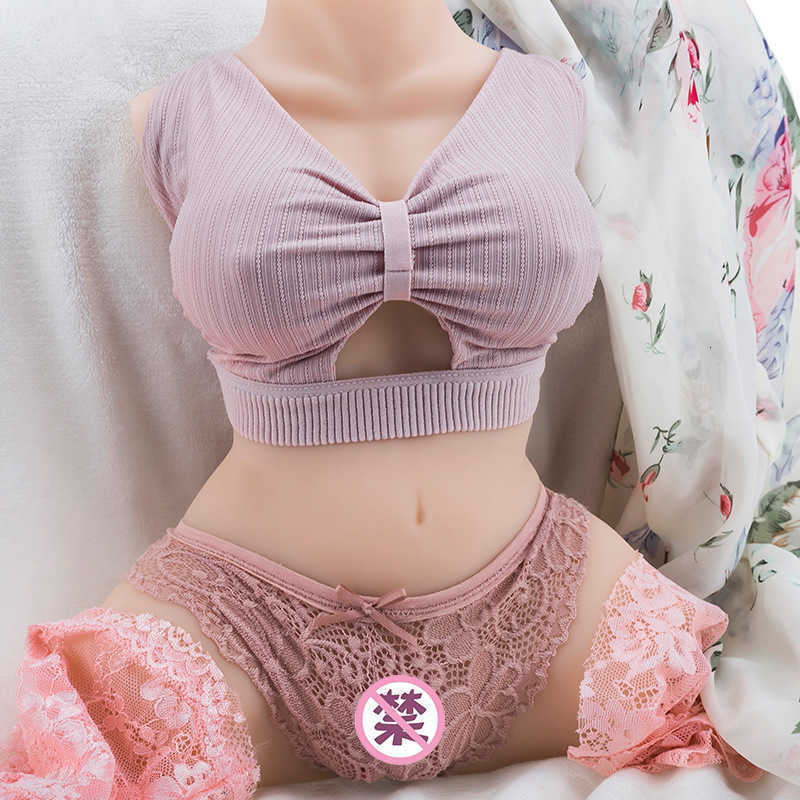 toy sex massager Solid silicone half body mold mature female doll inflatable airplane cup male articles adult real yin inverted membrane masturba-image-840606771