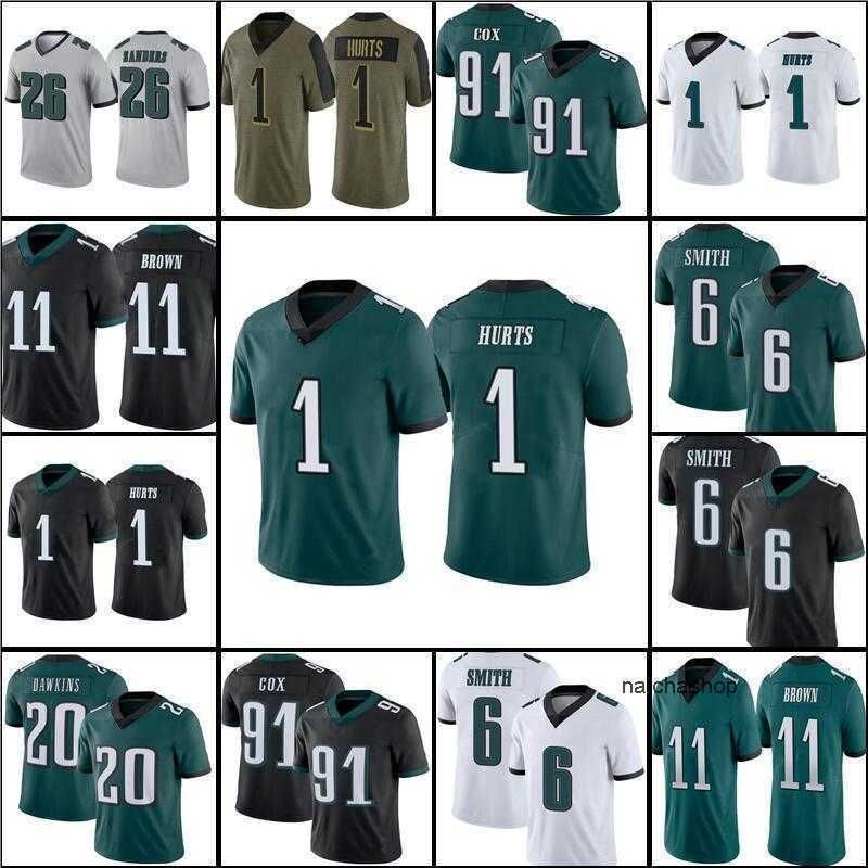 

Jersey Football Jersey Philadelphia''Eagles''nfl''1 Jalen Hurts 11 Aj Brown 6 Smith, Youth jersey