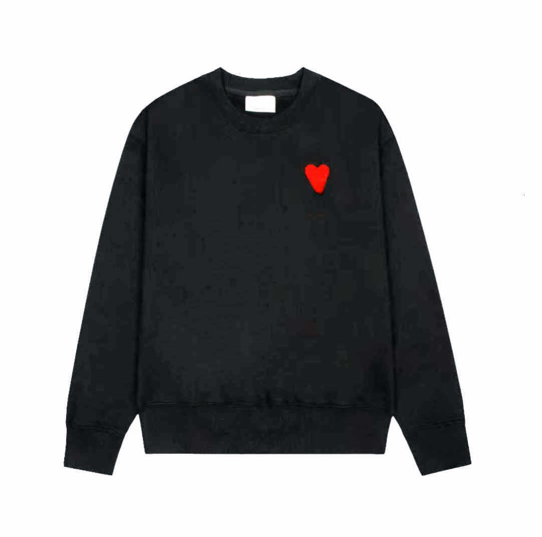 

Hoodie Male and Female Designers Amis Paris Hooded Highs Quality Sweater Embroidered Red Love Winter Round Neck Jumper Couple Sweatshirts Yt26