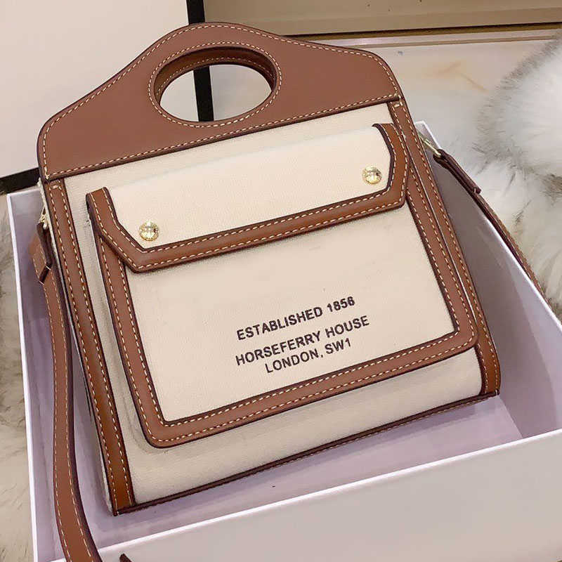 

Cosmetic Bags Cases Womens Handbag Messenger Bag Fashion Classic Style Plain Letter Lady Purse Ladies Shoulder Tote Bags Leather Handle Canvas Patchwork Pocket, 23x19cm