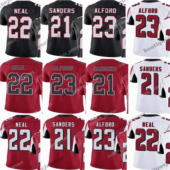 

custom Atlanta''Falcons''Player 21 Deion Sanders 22 Keanu Neal 23 Robert Alford Vapor Untouchable Limited Rush''NFL''Elite Jerseys