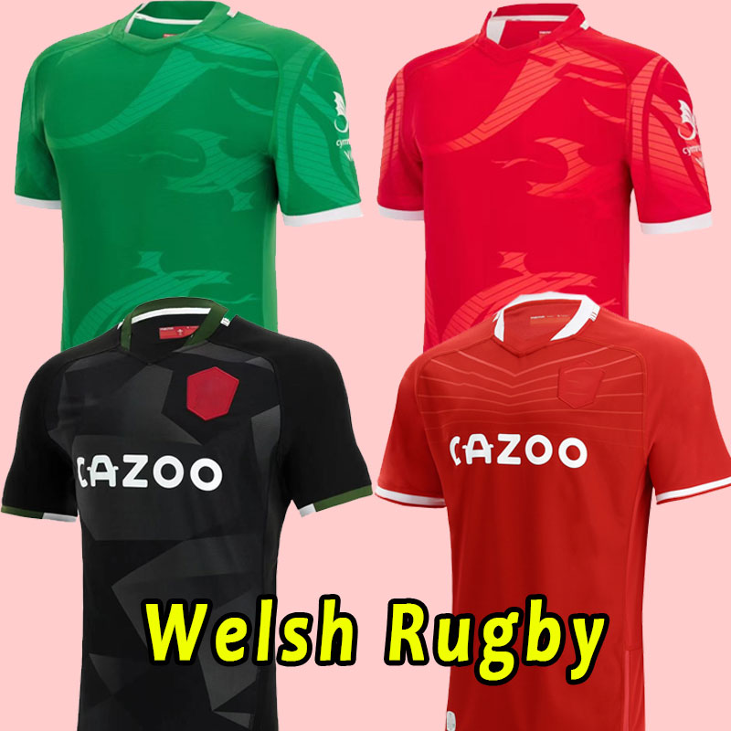 

2021 2022 wales rugby National Team Jerseys Cymru Sever Version World Cup polo T-Shirt 20 21 22 Welsh Men Kids kit Training Jesery, As shown