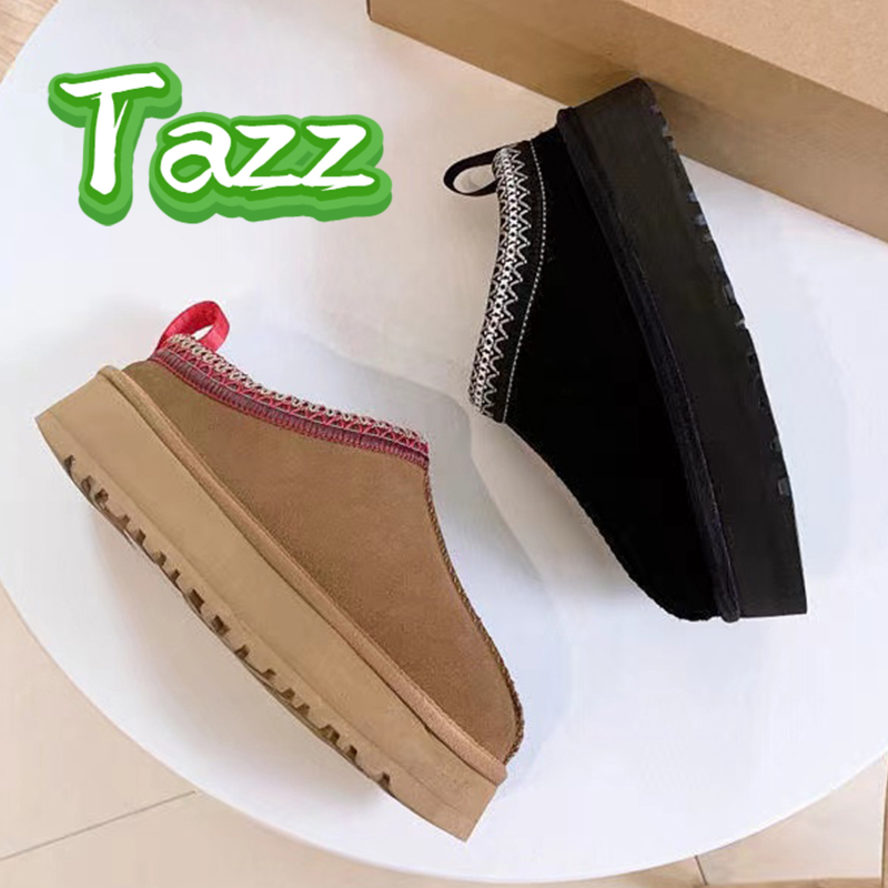 

Australia Tazz Slippers Chestnut Fur Slides Women Snow Boots Coquette Shearling Slipper Tasman Classic Mules Men Ultra Mini Platform Boot Wool Winter Ankle Booties, Shoes box