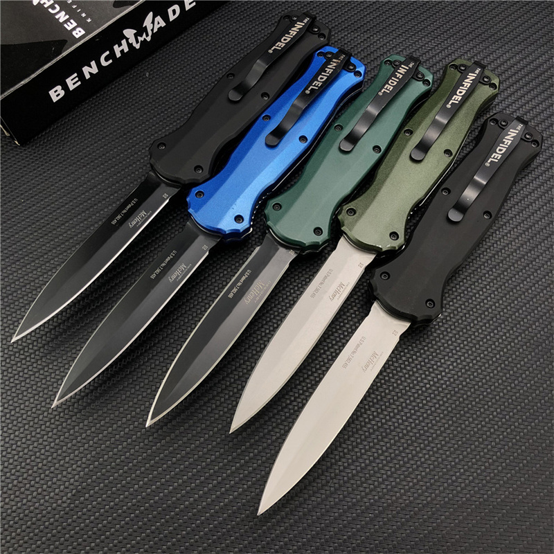 

7 Models Benchmade 3300 Infidel Automatic Knife D2 Steel Blade EDC Pocket Tactical Outdoor Survival Knives BM 535 537 3310 3320 3400 4300 15080 9400 15017 Tools