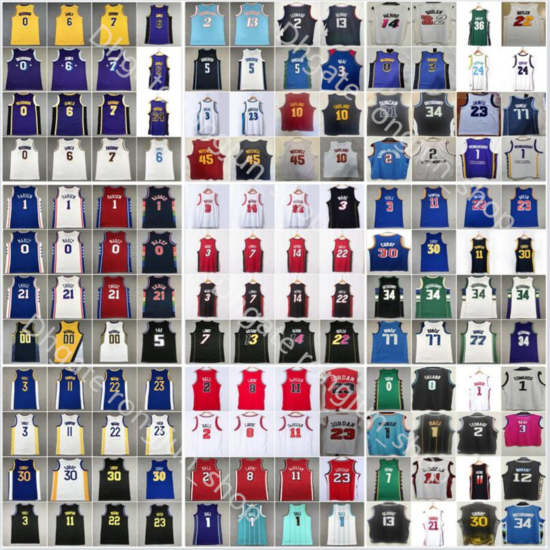 

2023 Basketball Doncic Anthony Westbrook Morant Irving Durant Tatum Booker Paul Ball Curry Mitchell Wade Lillard Murray Young Leonard George Adebayo Jersey, Choose number on picture