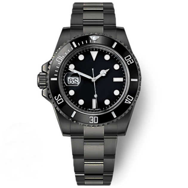 

Watches U1 Factory Automatic Mechanical Wristwatch Sapphire Glass Ceramic Bezel Date Stainless Steel Full Black 40mm 116610ln 116610