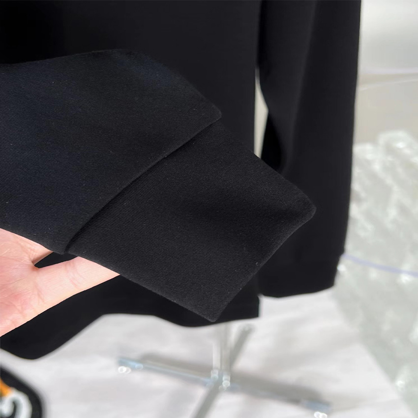 

Men's T-Shirts Long Sleeve high street t shirt luxury brand clothing Anti-Shrink Breathable cotton shirts Hip Hop Streetwear top new tee black white 2 styles size -3xl