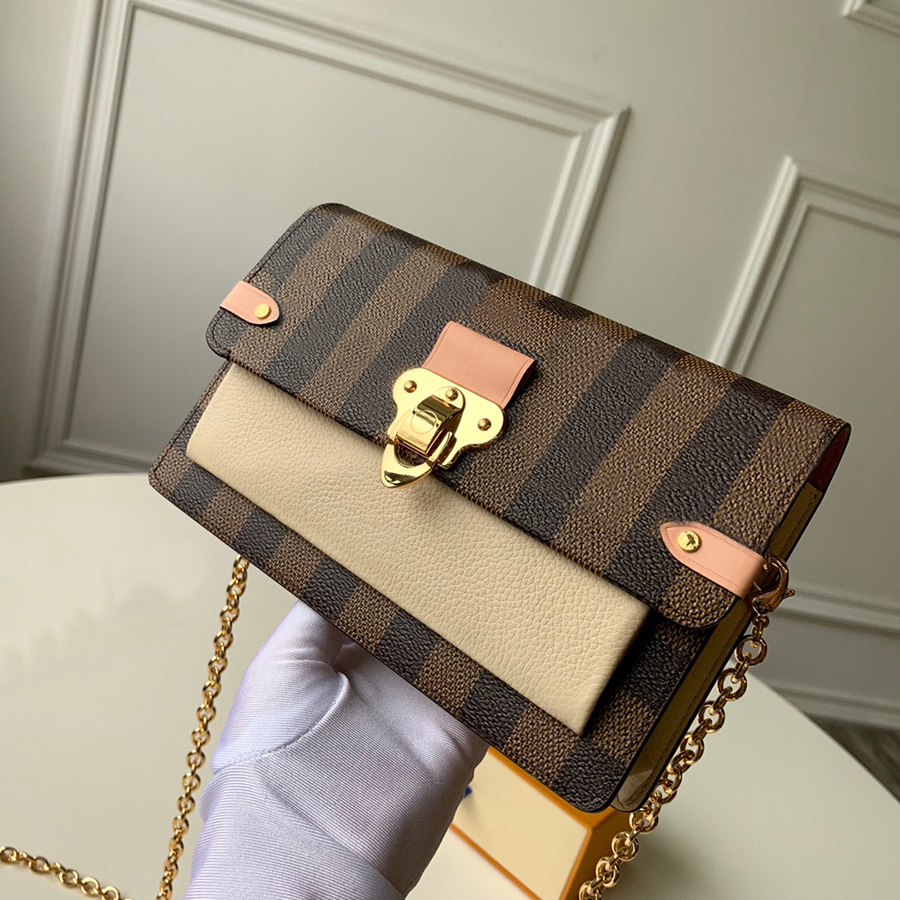 

10A Mirror quality Crossbody Bag luxury Chain Bags Genuine Leather Shoulder Bagss With Box L021, N60221