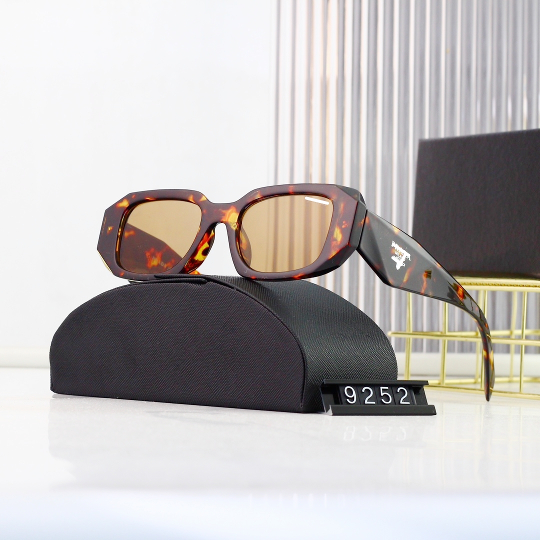 

Top luxury Sunglasses Polarizing lens designer womens Mens Goggle senior Eyewear For Women eyeglasses frame Vintage Metal Sun Glasses With Box leopard OS9252