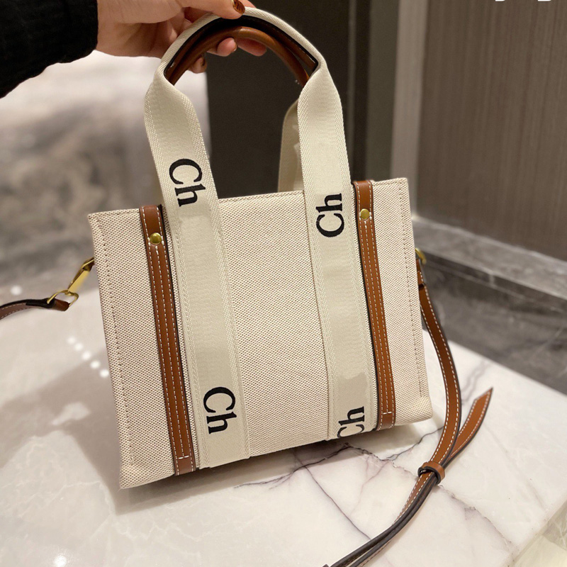 

Womens Totes Beach Bags With Strap Woody Tote Small M Women Handbag Designer Handbags Luxurys Designers Shoulder Bags Cross Body Purse 11302, Brown