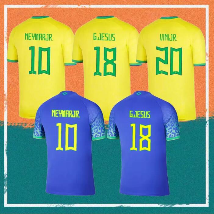

Brazil 2022-23 Thai Quality Soccer Jerseys T.SILVA''NEYMAR JR MARQUINHOS CASEMIRO L.PAQUETA RICHARLISON RAPHINHA E.MILITAO FABINHO BRUNO G. JESUS ANTONY VINICIUS JR., White