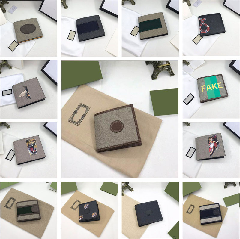 

Classic luxury designers mens Short wallets for men womens Leather Slim Male Purses Money Clip Credit Card Dollar wallet with box, Shopping bag;no bag