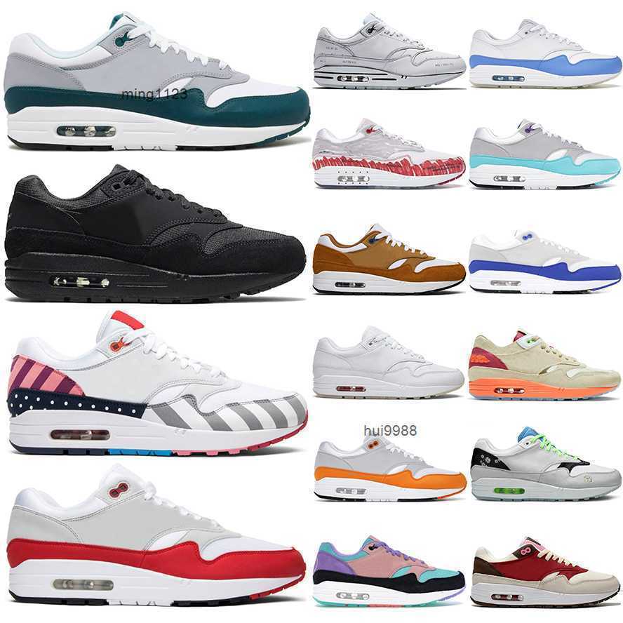 

2023 Designer Max 1 Patta Waves 87 Mens Running Shoes for Men Low Triple black Anniversary red royal orange obsidian aqua Je OG designer shoes, # 21