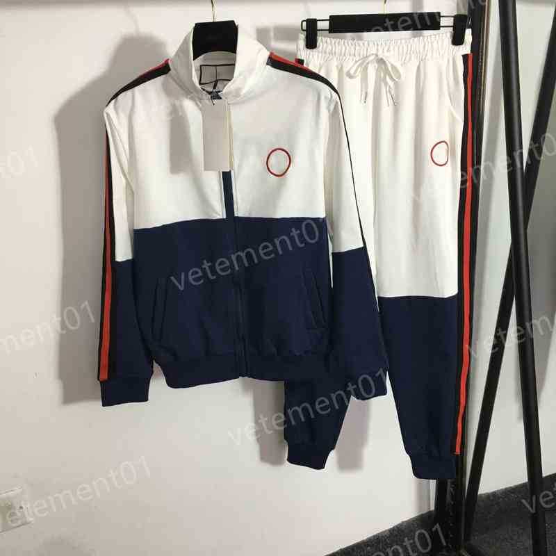 

Womens Two Piece Pants G..ci Letter Embroidered Zip Cardigan Jacket And Striped Sweatpants 2 Piece Sets Women Designer Tracksuits