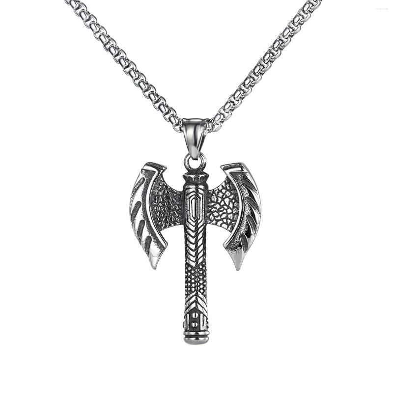 

Pendant Necklaces Vintage Punk Stainless Steel Viking Tomahawk For Men Gothic Hip Hop Pendants Jewelry Accessories Wholesale