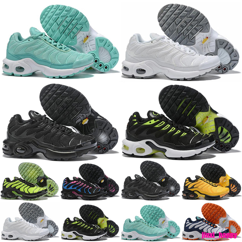 

Running TN Plus Shoes For Baby Sneakers Black Bubblegum Yolk Cherry Cool Grey Neon Olive Pure Platinum Dark Blue Kids Sports Trainers, Standard size