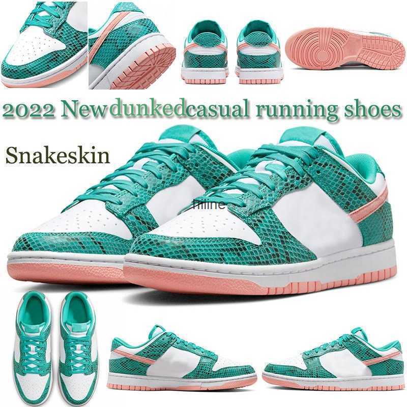

Snakeskin Dunked Low Casual Shoes Men Women Black White Sun Club Jogging Walking Sports
