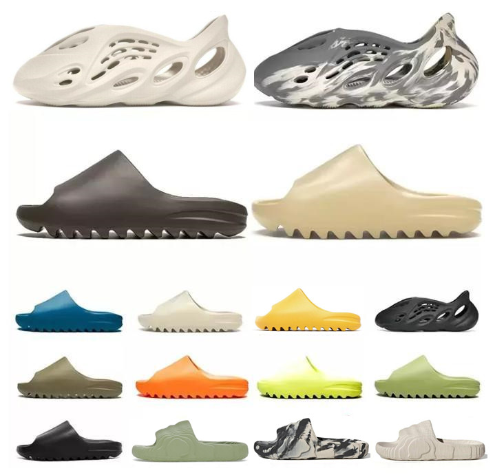 

Designer Slides Slippers Desert Sand Summer Brown Flat Mens Women Beach Resin Slide Sandal Graffiti Bone Rubber MXT Moon Gray Foam RNNR Mineral Blue Glow Green, Please contact us